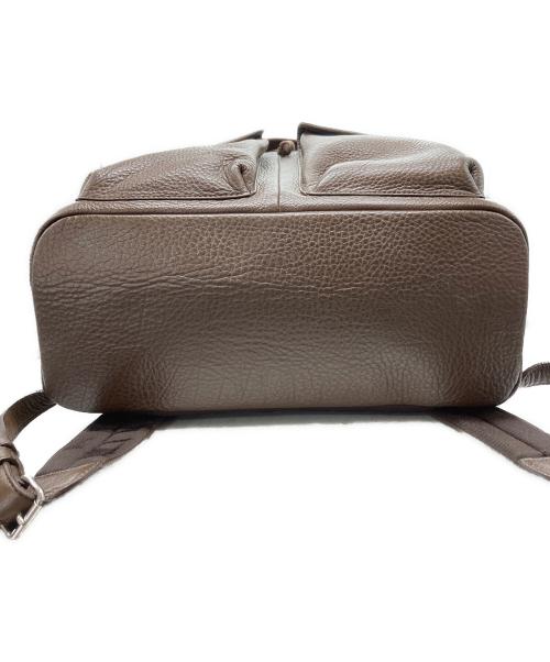 PELLE MORBIDA（ペッレモルビダ）PELLE MORBIDA (ペッレモルビダ) レザーフラップバックパック ブラウンの古着・服飾アイテム