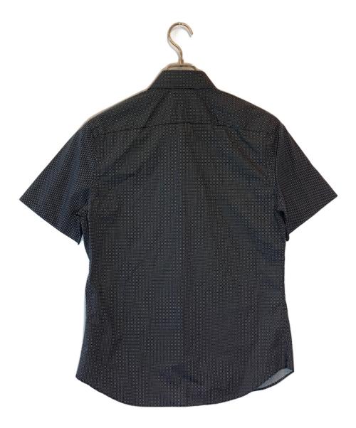 PRADA（プラダ）PRADA (プラダ) コットンタイプライターショートスリーブシャツ ブラック サイズ:SIZE 38の古着・服飾アイテム