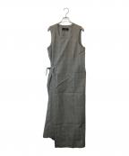 tricot COMME des GARCONSトリココムデギャルソン）の古着「ウールデザインノースリーブワンピース」｜グレー