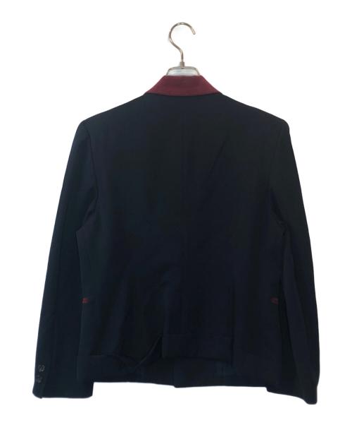 COMME des GARCONS（コムデギャルソン）COMME des GARCONS (コムデギャルソン) 襟ベロア切替3Ｂジャケット ネイビー サイズ:Mの古着・服飾アイテム