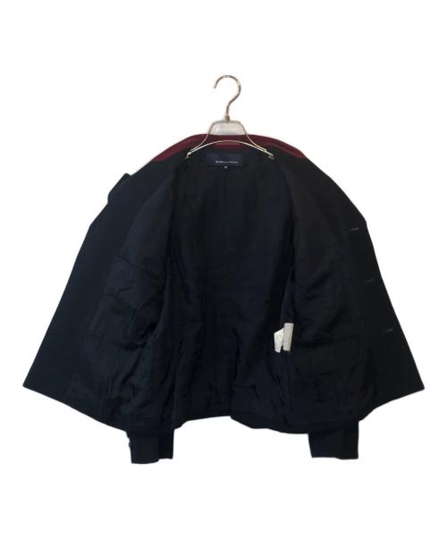 COMME des GARCONS（コムデギャルソン）COMME des GARCONS (コムデギャルソン) 襟ベロア切替3Ｂジャケット ネイビー サイズ:Mの古着・服飾アイテム