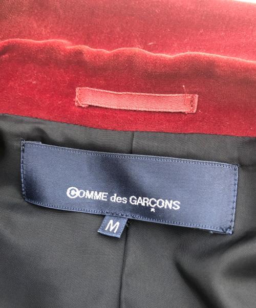 COMME des GARCONS（コムデギャルソン）COMME des GARCONS (コムデギャルソン) 襟ベロア切替3Ｂジャケット ネイビー サイズ:Mの古着・服飾アイテム
