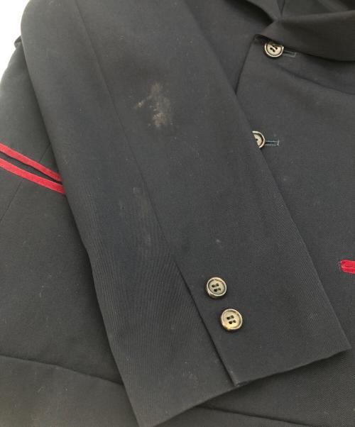 COMME des GARCONS（コムデギャルソン）COMME des GARCONS (コムデギャルソン) 襟ベロア切替3Ｂジャケット ネイビー サイズ:Mの古着・服飾アイテム
