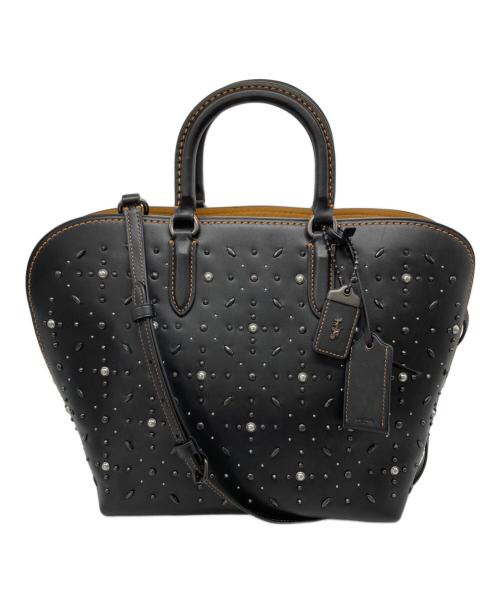COACH（コーチ）COACH (コーチ) ダコタ サッチェル スタッズ2WAYバッグ ブラックの古着・服飾アイテム