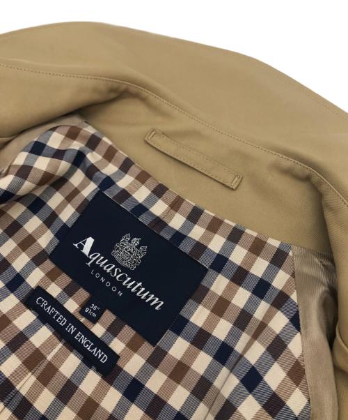 Aquascutum（アクアスキュータム）Aquascutum (アクアスキュータム) トレンチコート ベージュ サイズ:36(91cm)の古着・服飾アイテム