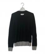 Maison Margielaメゾンマルジェラ）の古着「エルボーパッチニット」｜ブラック