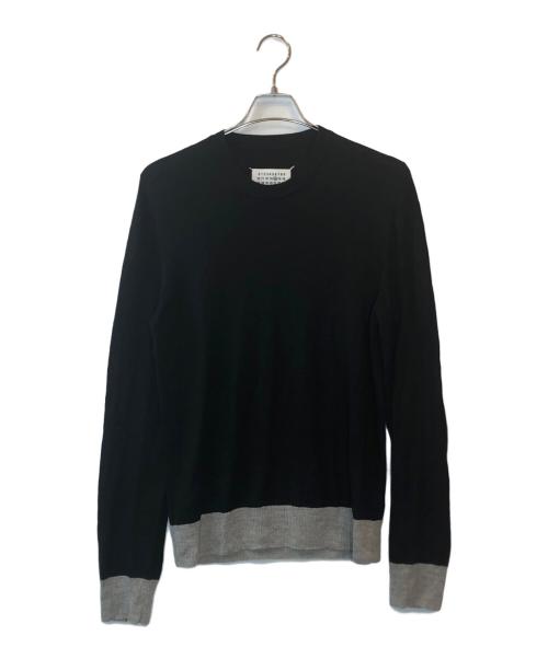 Maison Margiela（メゾンマルジェラ）Maison Margiela (メゾンマルジェラ) エルボーパッチニット ブラック サイズ:Mの古着・服飾アイテム