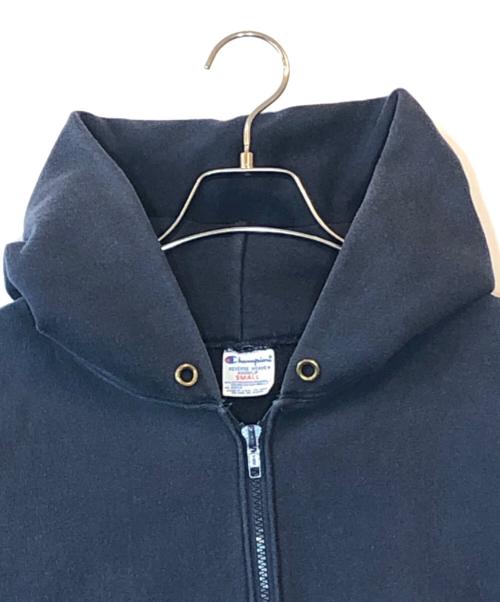 Champion（チャンピオン）Champion (チャンピオン) ジップパーカー ネイビー サイズ:SMALLの古着・服飾アイテム
