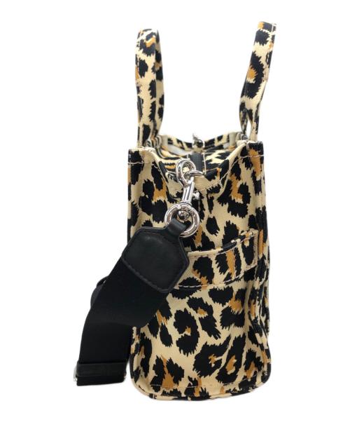 MARC JACOBS（マークジェイコブズ）MARC JACOBS (マークジェイコブズ) レオパード柄2WAYキャンバスバッグ イエローの古着・服飾アイテム