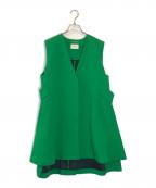 LE PHILル フィル）の古着「マトラッセトリプルクロスAラインジレ」｜グリーン