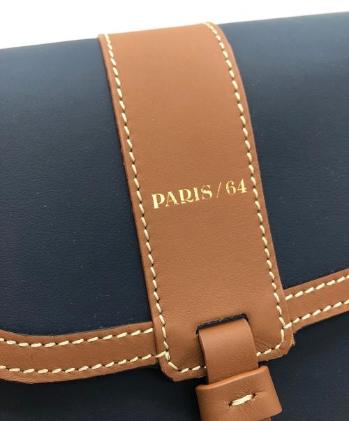 PARIS/64（パリ64）PARIS/64 (パリ64) WINDSOR ショルダーバッグ ネイビーの古着・服飾アイテム