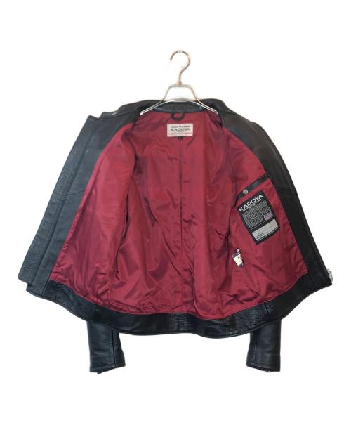KADOYA（カドヤ）KADOYA (カドヤ) シングルライダースジャケット ブラック サイズ:Lの古着・服飾アイテム