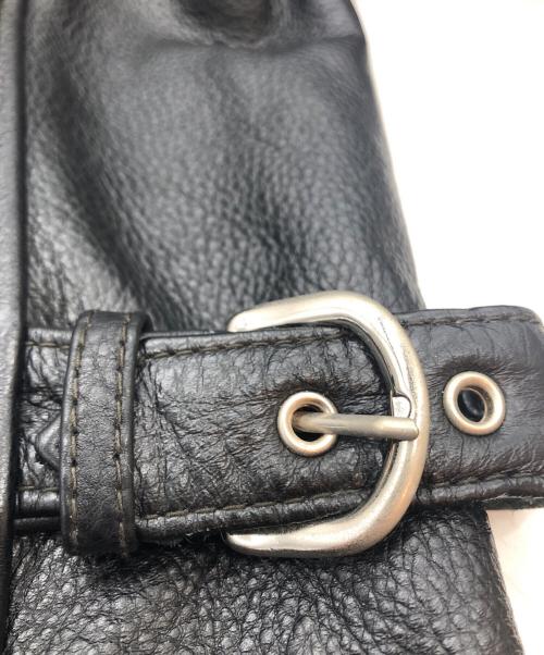 KADOYA（カドヤ）KADOYA (カドヤ) シングルライダースジャケット ブラック サイズ:Lの古着・服飾アイテム