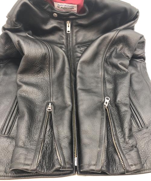 KADOYA（カドヤ）KADOYA (カドヤ) シングルライダースジャケット ブラック サイズ:Lの古着・服飾アイテム