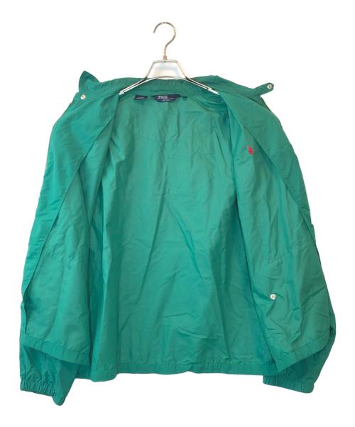 POLO RALPH LAUREN（ポロ・ラルフローレン）POLO RALPH LAUREN (ポロ・ラルフローレン) ナイロンスイングトップ グリーン サイズ:XLの古着・服飾アイテム