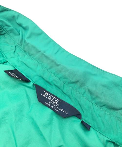 POLO RALPH LAUREN（ポロ・ラルフローレン）POLO RALPH LAUREN (ポロ・ラルフローレン) ナイロンスイングトップ グリーン サイズ:XLの古着・服飾アイテム