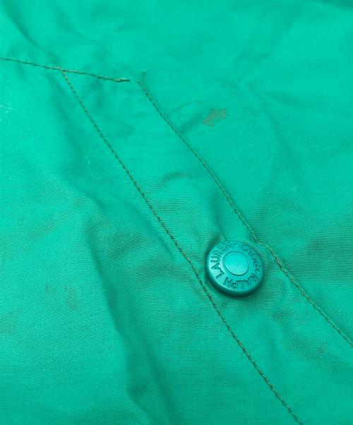 POLO RALPH LAUREN（ポロ・ラルフローレン）POLO RALPH LAUREN (ポロ・ラルフローレン) ナイロンスイングトップ グリーン サイズ:XLの古着・服飾アイテム