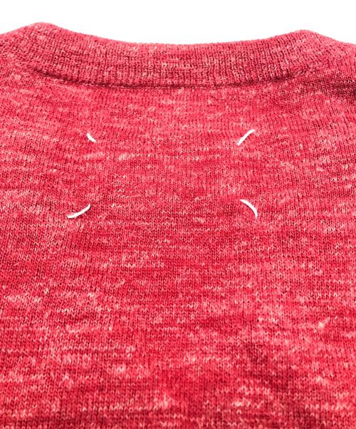 Maison Margiela（メゾンマルジェラ）Maison Margiela (メゾンマルジェラ) エルボーパッチウールニット レッド サイズ:Mの古着・服飾アイテム