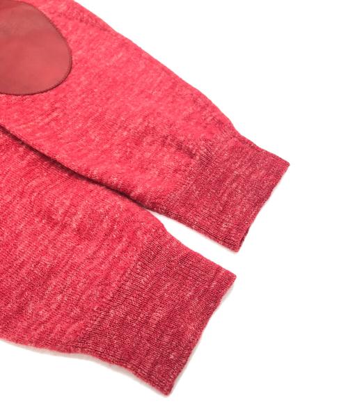 Maison Margiela（メゾンマルジェラ）Maison Margiela (メゾンマルジェラ) エルボーパッチウールニット レッド サイズ:Mの古着・服飾アイテム