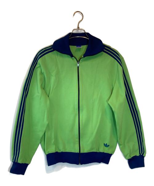 adidas（アディダス）adidas (アディダス) トラックジャケット グリーン×ネイビー サイズ:SIZE 5の古着・服飾アイテム