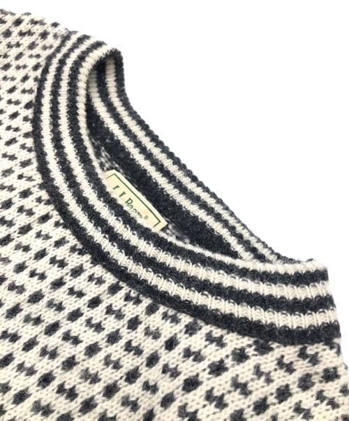 L.L.Bean（エルエルビーン）L.L.Bean (エルエルビーン) バーズアイニット ライトグレー サイズ:X-LARGEの古着・服飾アイテム