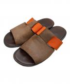 HERMESエルメス）の古着「スウェードサンダル」｜ブラウン