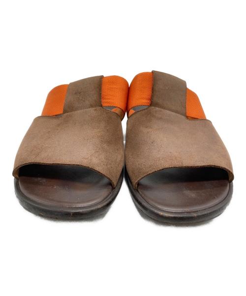 HERMES（エルメス）HERMES (エルメス) スウェードサンダル ブラウン サイズ:Lの古着・服飾アイテム