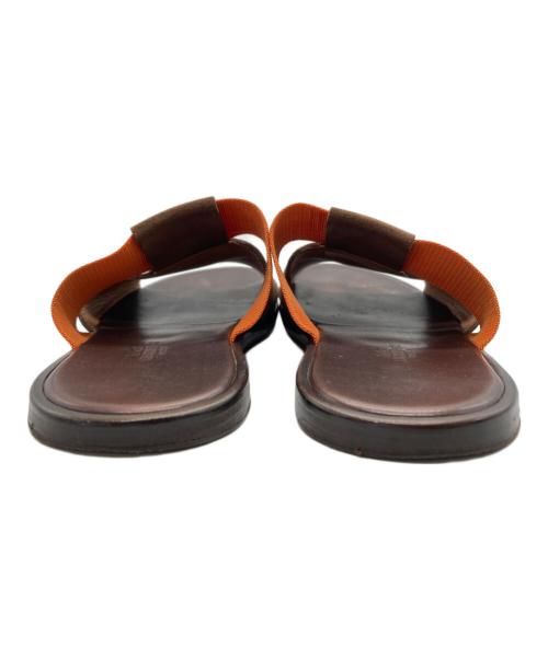 HERMES（エルメス）HERMES (エルメス) スウェードサンダル ブラウン サイズ:Lの古着・服飾アイテム