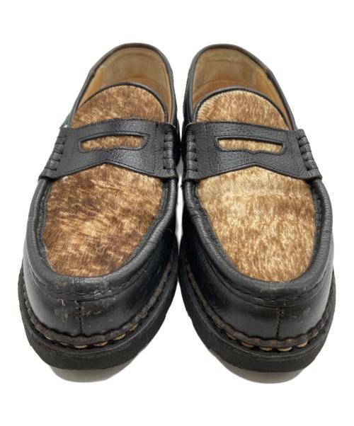 PARABOOT（パラブーツ）PARABOOT (パラブーツ) JOURNAL STANDARD (ジャーナルスタンダード) 別注 REIMS 切替ローファー ブラック サイズ:SIZE 7の古着・服飾アイテム