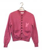 masuエムエーエスユー）の古着「10 BUTTONS CARDIGAN」｜ピンク