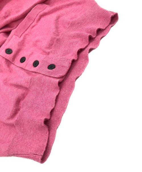 masu（エムエーエスユー）MASU (エムエーエスユー) 10 BUTTONS CARDIGAN ピンク サイズ:SIZE 44の古着・服飾アイテム
