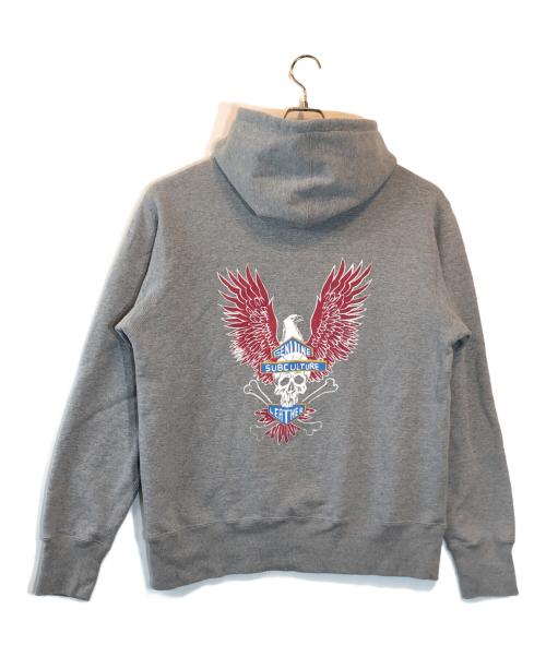 Subculture（サブカルチャー）Subculture (サブカルチャー) EAGLE SKULL HOODIE グレー サイズ:SIZE 3の古着・服飾アイテム