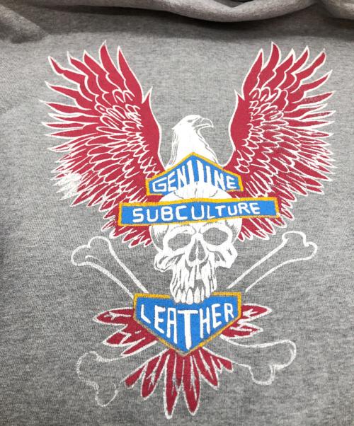 Subculture（サブカルチャー）Subculture (サブカルチャー) EAGLE SKULL HOODIE グレー サイズ:SIZE 3の古着・服飾アイテム