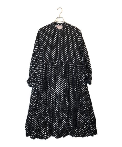 BEARDSLEY（ビアズリー）BEARDSLEY (ビアズリー) ドットギャザーワンピース ブラック サイズ:SIZE 1の古着・服飾アイテム