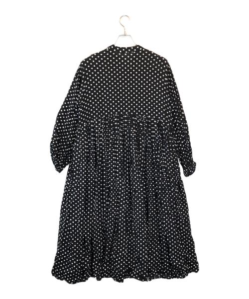 BEARDSLEY（ビアズリー）BEARDSLEY (ビアズリー) ドットギャザーワンピース ブラック サイズ:SIZE 1の古着・服飾アイテム