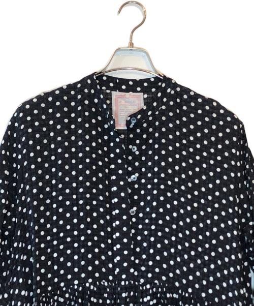 BEARDSLEY（ビアズリー）BEARDSLEY (ビアズリー) ドットギャザーワンピース ブラック サイズ:SIZE 1の古着・服飾アイテム