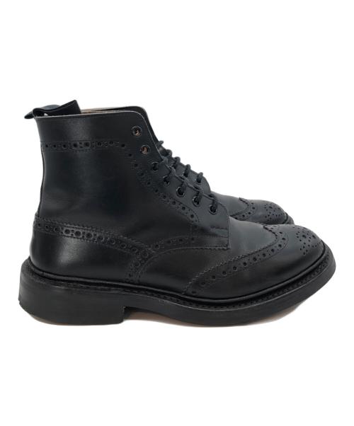 Tricker's（トリッカーズ）Tricker's (トリッカーズ) ウィングチップブーツ ブラック サイズ:SIZE 7 1/2の古着・服飾アイテム