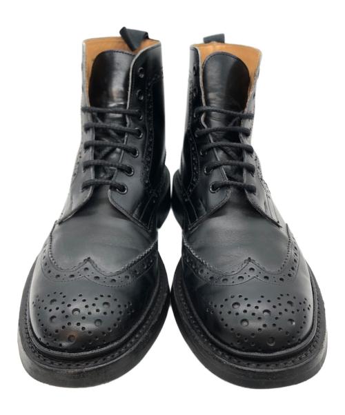 Tricker's（トリッカーズ）Tricker's (トリッカーズ) ウィングチップブーツ ブラック サイズ:SIZE 7 1/2の古着・服飾アイテム