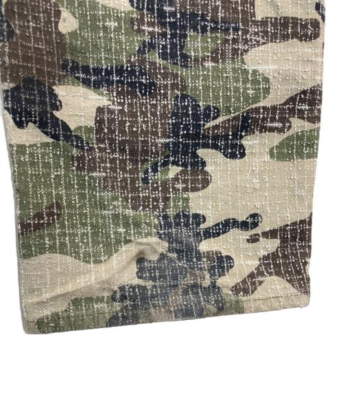 stussy（ステューシー）stussy (ステューシー) BIG OL' JEAN CAMO CANVAS NEEDLE PUNCH グリーン サイズ:SIZE 34の古着・服飾アイテム