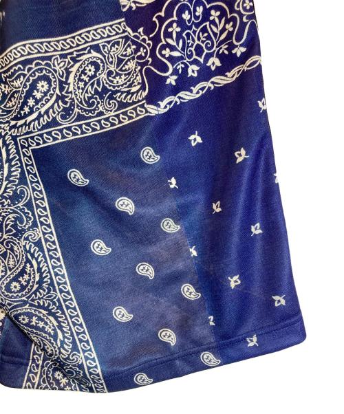 Needles（ニードルズ）Needles (ニードルズ) MIYAGIHIDETAKA (ミヤギヒデタカ) Bandana Print Track Short ブルー サイズ:Lの古着・服飾アイテム