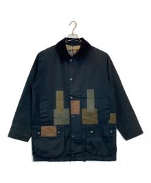 Barbour（バブアー）の古着「パッチワークリメイク BEAUFORT JACKET」｜ネイビー