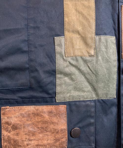 Barbour（バブアー）Barbour (バブアー) パッチワークリメイク BEAUFORT JACKET ネイビー サイズ:Mの古着・服飾アイテム