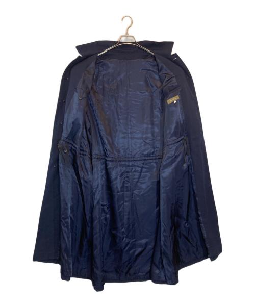 Y's for men（ワイズフォーメン）Y'S for men (ワイズフォーメン) ウェストコードウールステンカラーコート ネイビー サイズ:Lの古着・服飾アイテム