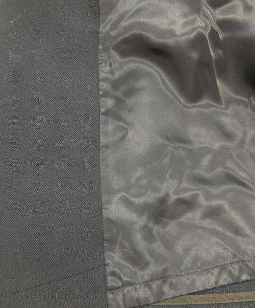 Y's for men（ワイズフォーメン）Y'S for men (ワイズフォーメン) ウェストコードウールステンカラーコート ネイビー サイズ:Lの古着・服飾アイテム