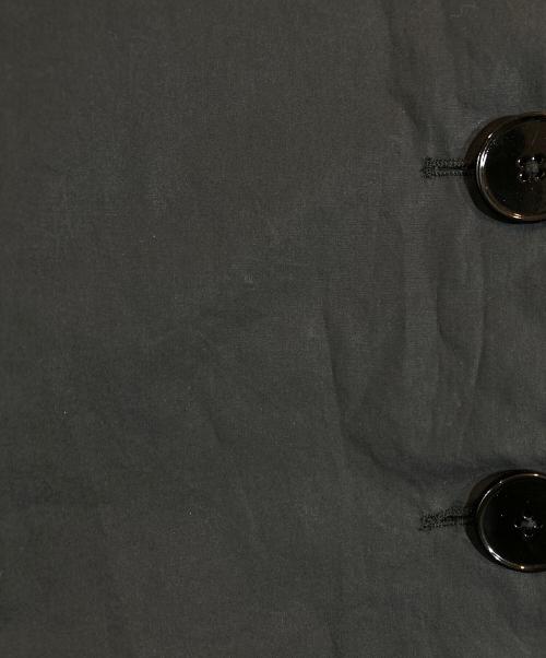 LEMAIRE（ルメール）LEMAIRE (ルメール) パフスリーブノーカラーシャツ ブラック サイズ:SIZE 36の古着・服飾アイテム