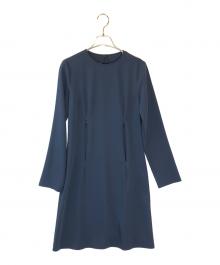 MM6 Maison Margiela（エムエムシックスメゾンマルジェラ）の古着「長袖ワンピース」｜ネイビー