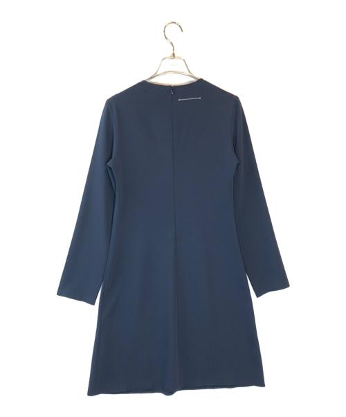 MM6 Maison Margiela（エムエムシックスメゾンマルジェラ）MM6 Maison Margiela (エムエムシックスメゾンマルジェラ) 長袖ワンピース ネイビー サイズ:SIZE 36の古着・服飾アイテム