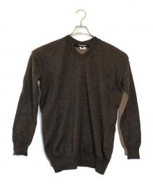 JUNYA WATANABE COMME des GARCONS（(ジュンヤワタナベ コムデギャルソン）の古着「前後切替えVネックニット」｜ブラウン