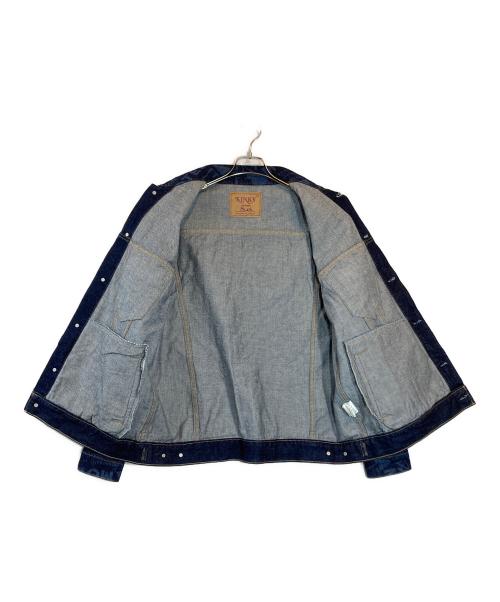 Hysteric Glamour（ヒステリックグラマー）Hysteric Glamour (ヒステリックグラマー) MOTEL柄 デニムジャケット ブルー サイズ:XLの古着・服飾アイテム