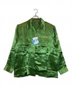 Hysteric Glamourヒステリックグラマー）の古着「BLACK PANTHER刺繍 スーベニアシャツ」｜グリーン